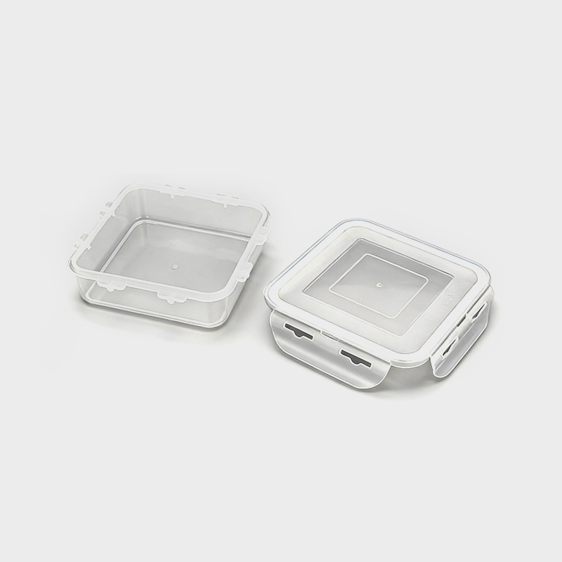 Blaue abschließbare Plastik-Crisper-Box